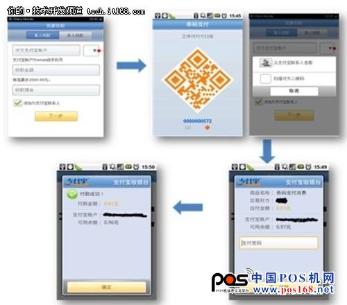 圖11-24 條碼支付流程圖 中國(guó)POS機(jī)網(wǎng)
